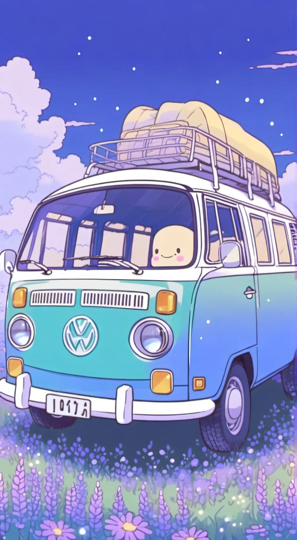 ai character: Kny roadtrip  background