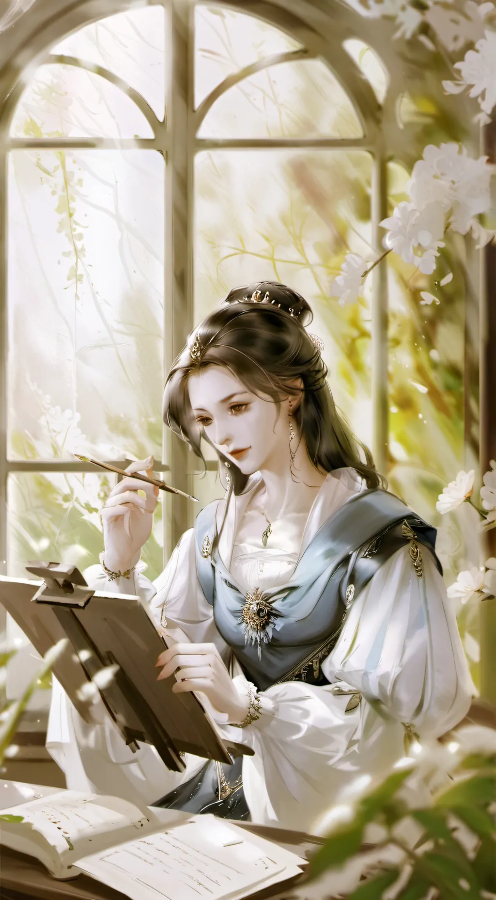 ai character: Ember background