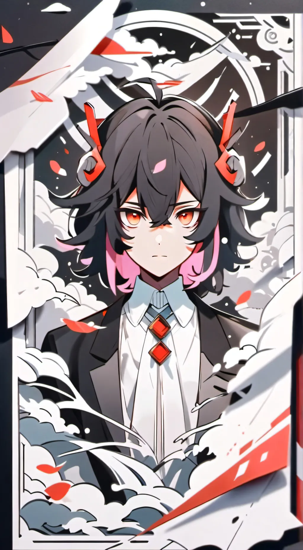 ai character: female Sylveon  background