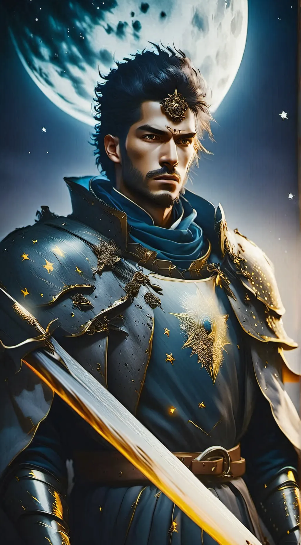 ai character: Light Star, Knight of the Light background