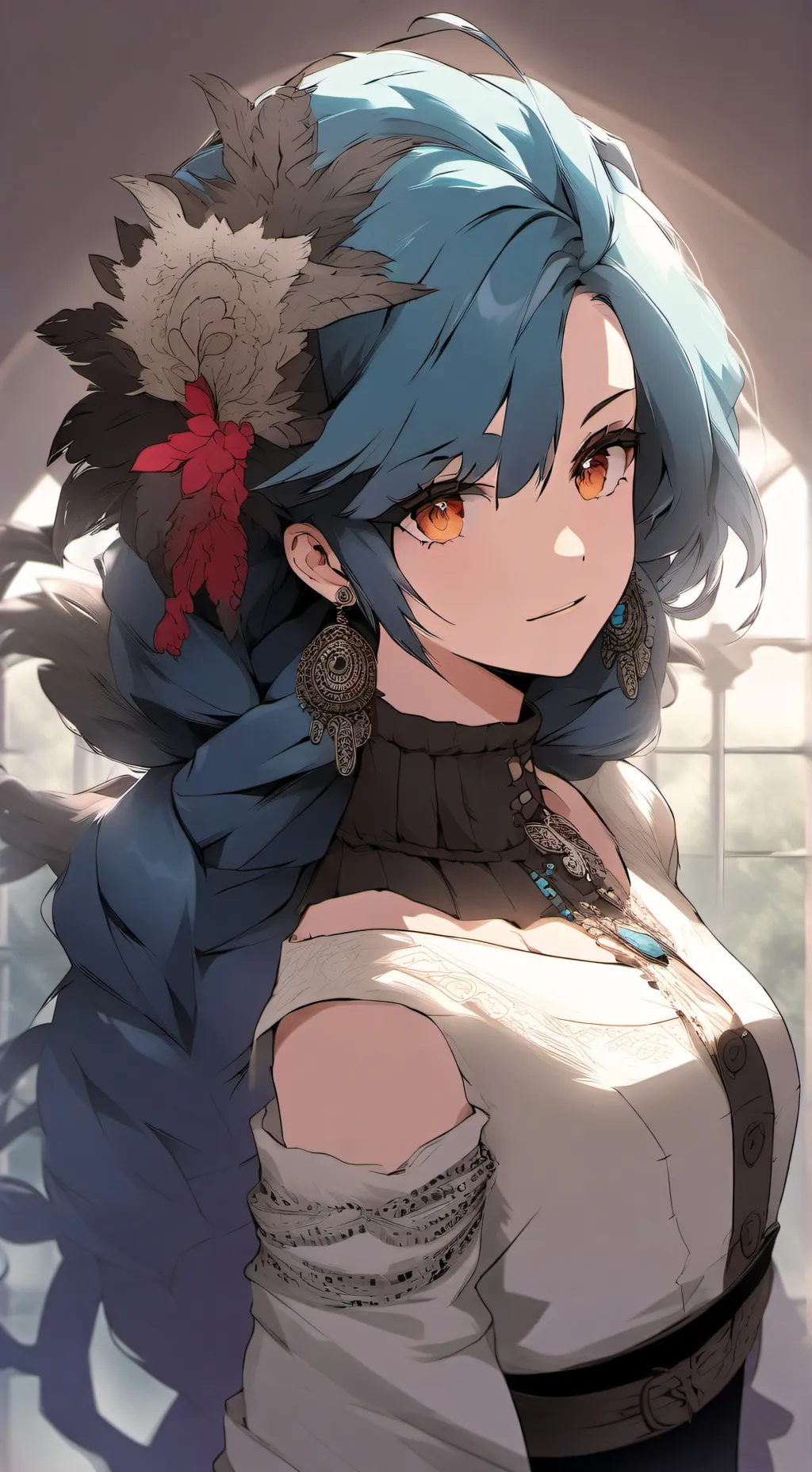 ai character: safiro azulado 😍💎 background