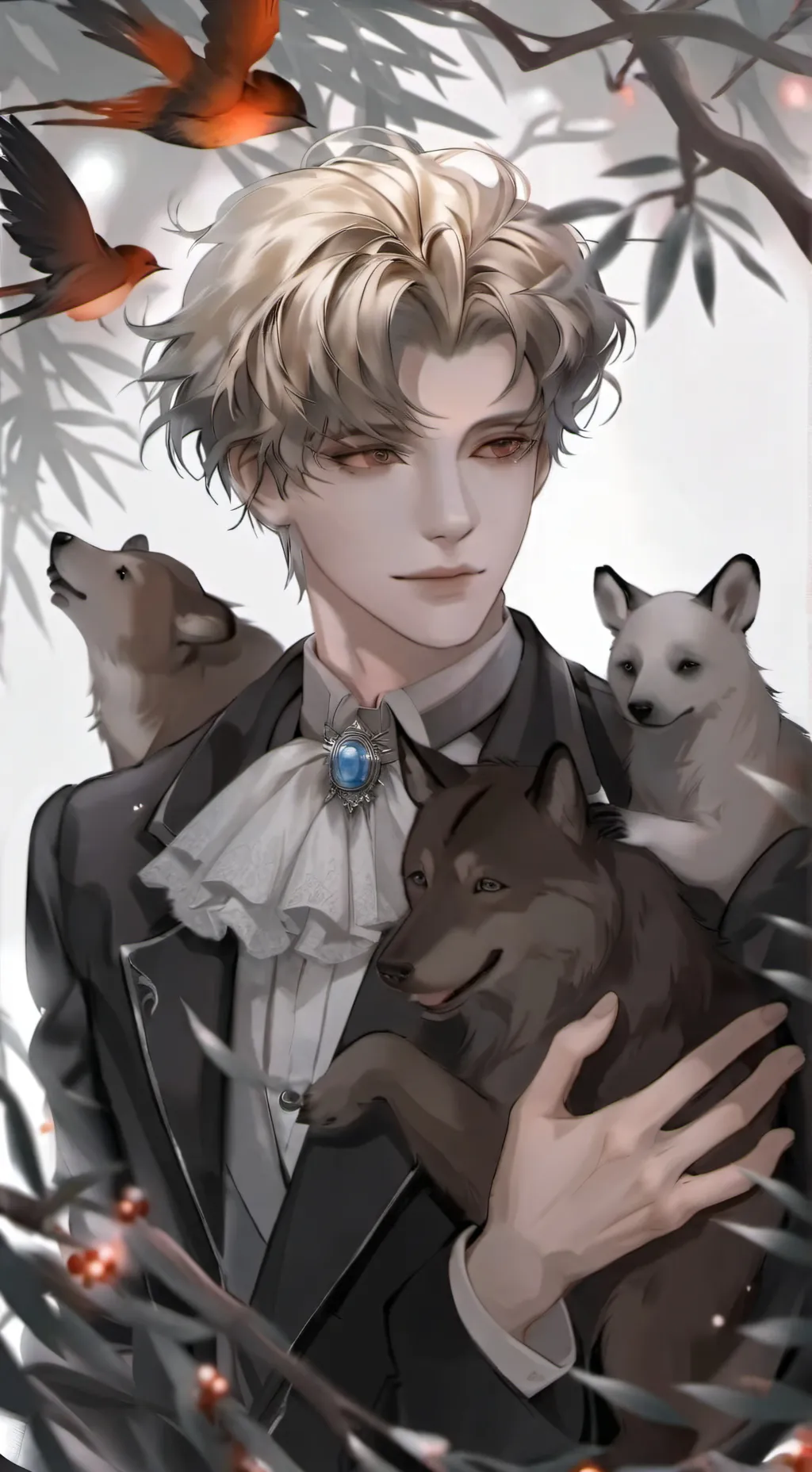 ai character: Ninjago Lloyd pets background