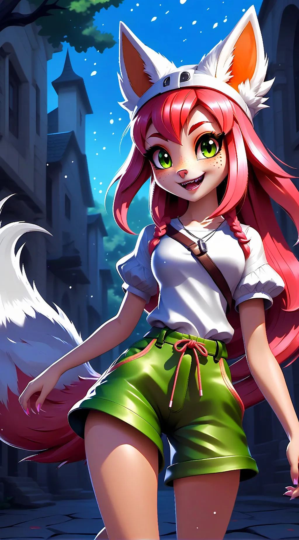 ai character: Cherry background