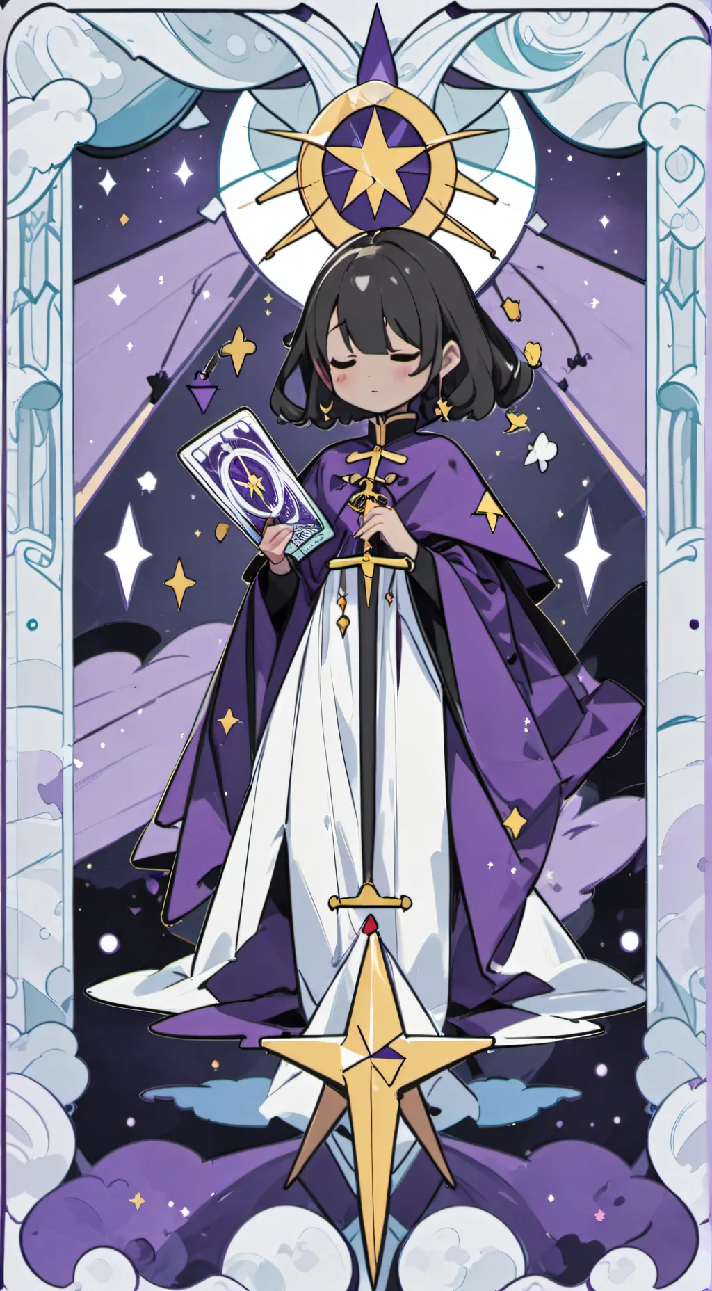 ai character: wenda x grey background