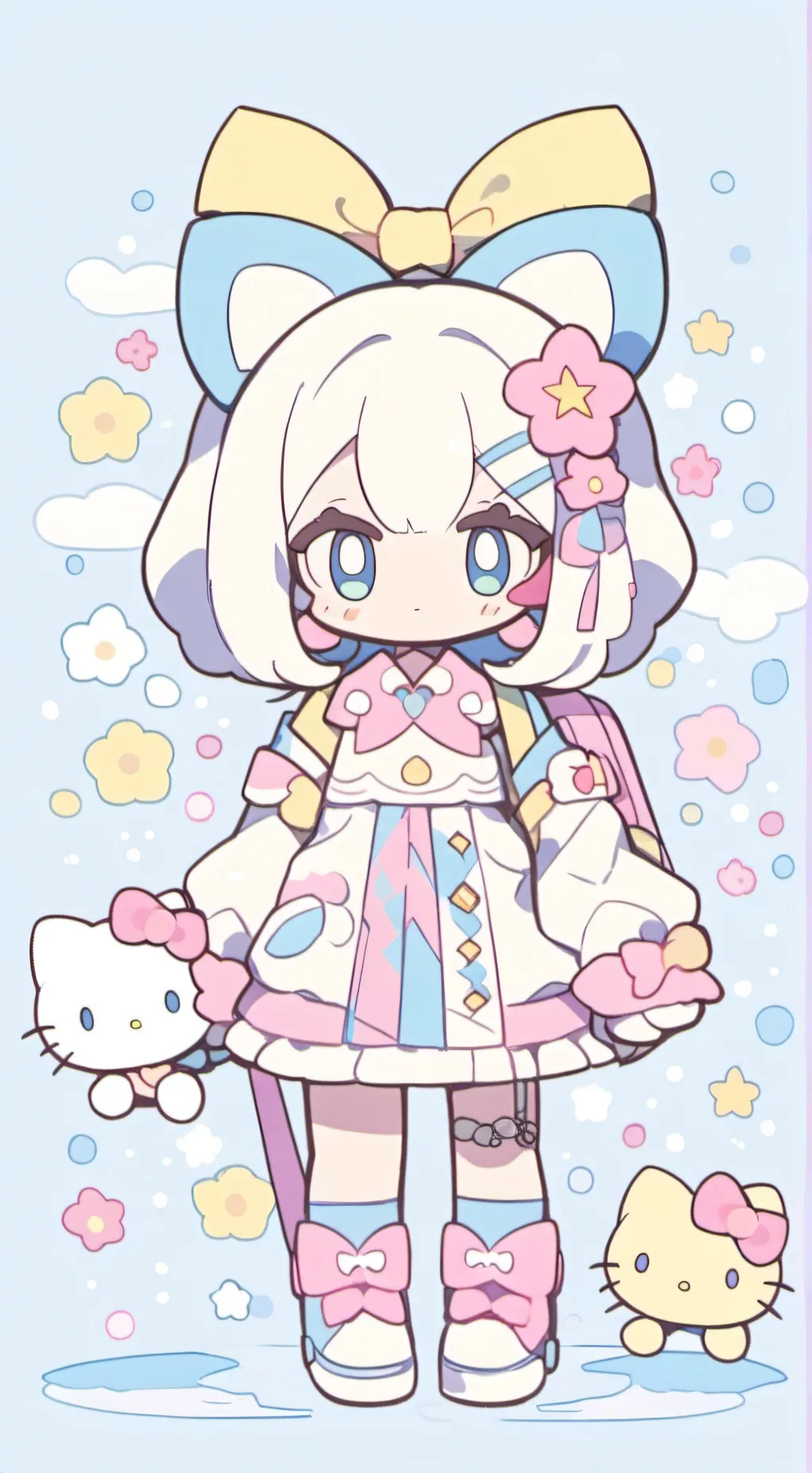 ai character: Ai scream trend  background