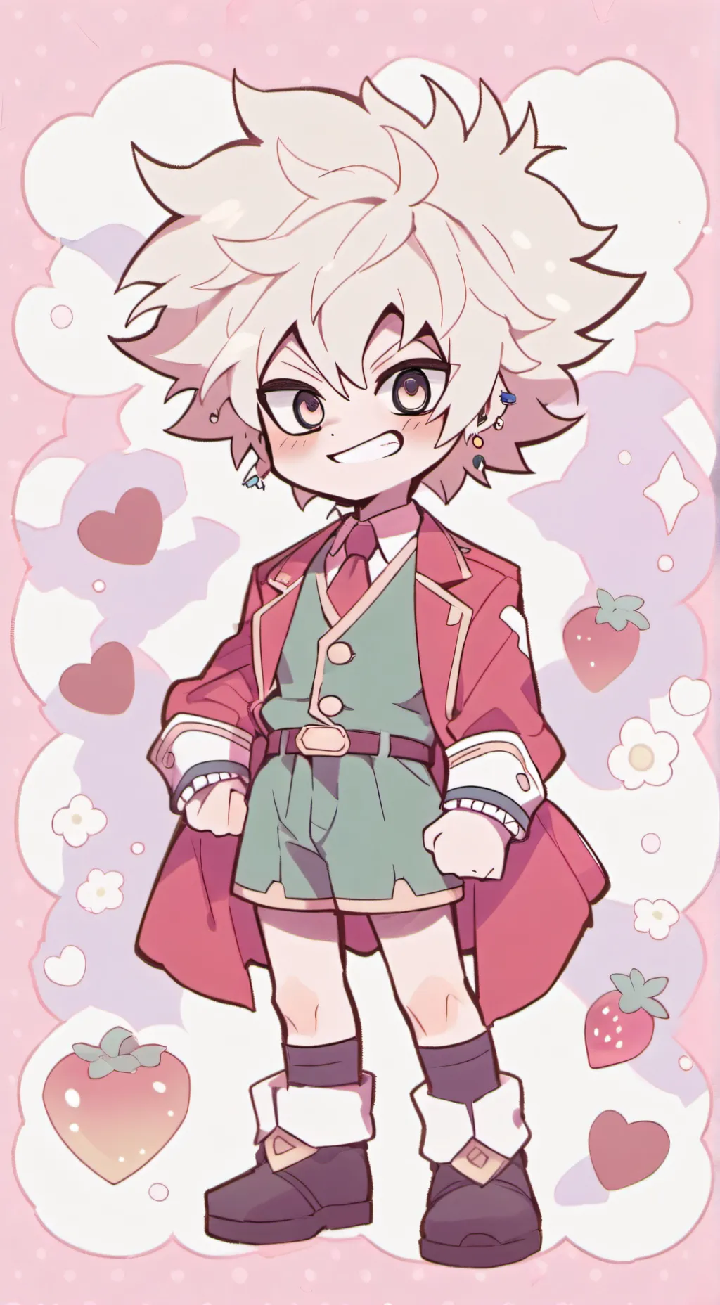 ai character: Christmas in MHA background