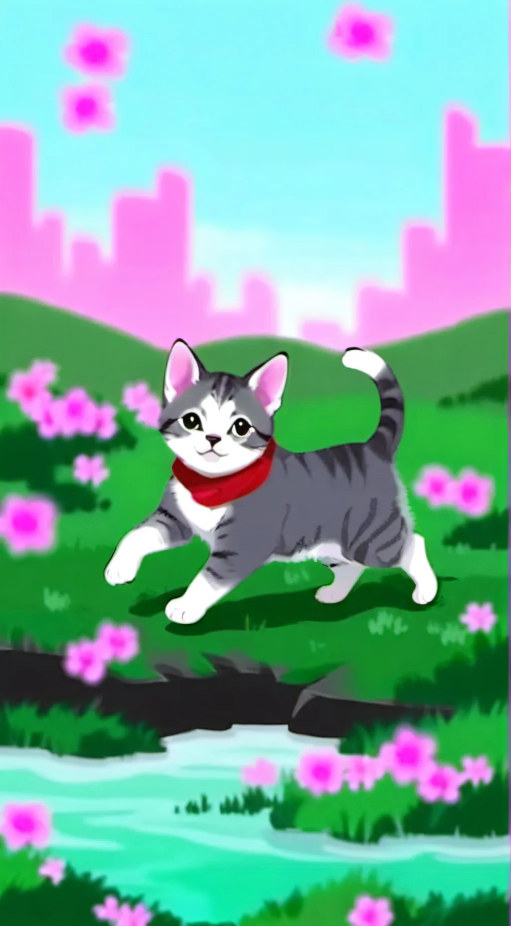 ai character: Cat background