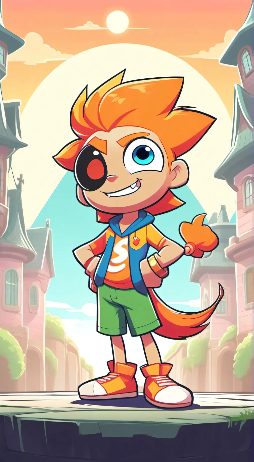 ai character: THANKS FOR SUPPORT background