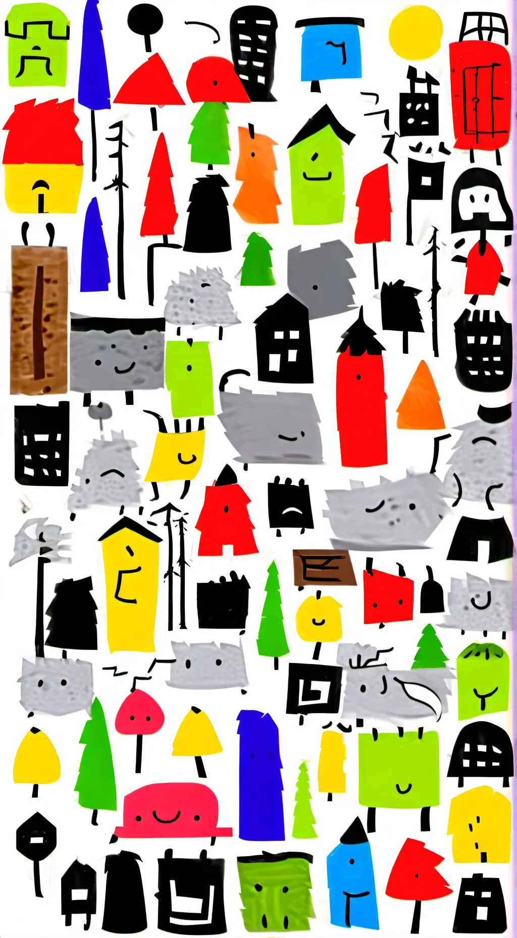 ai character: bfdi  background