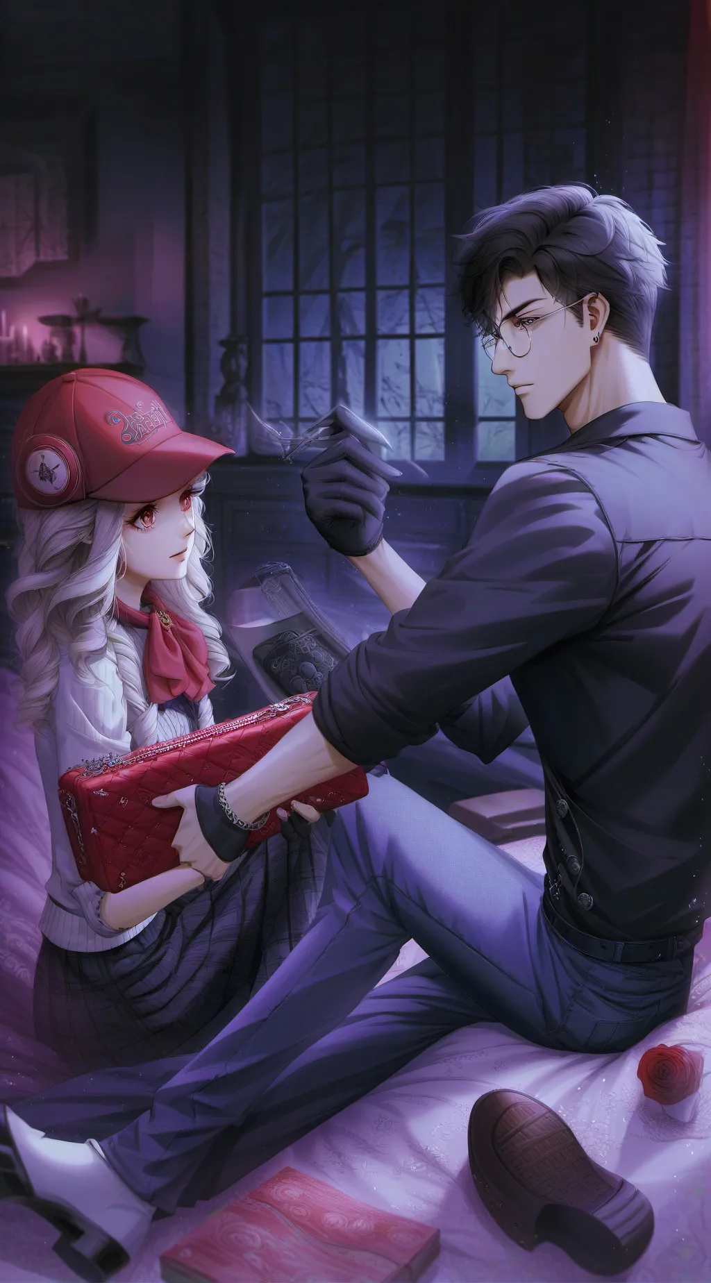 ai character: lukas💖 background