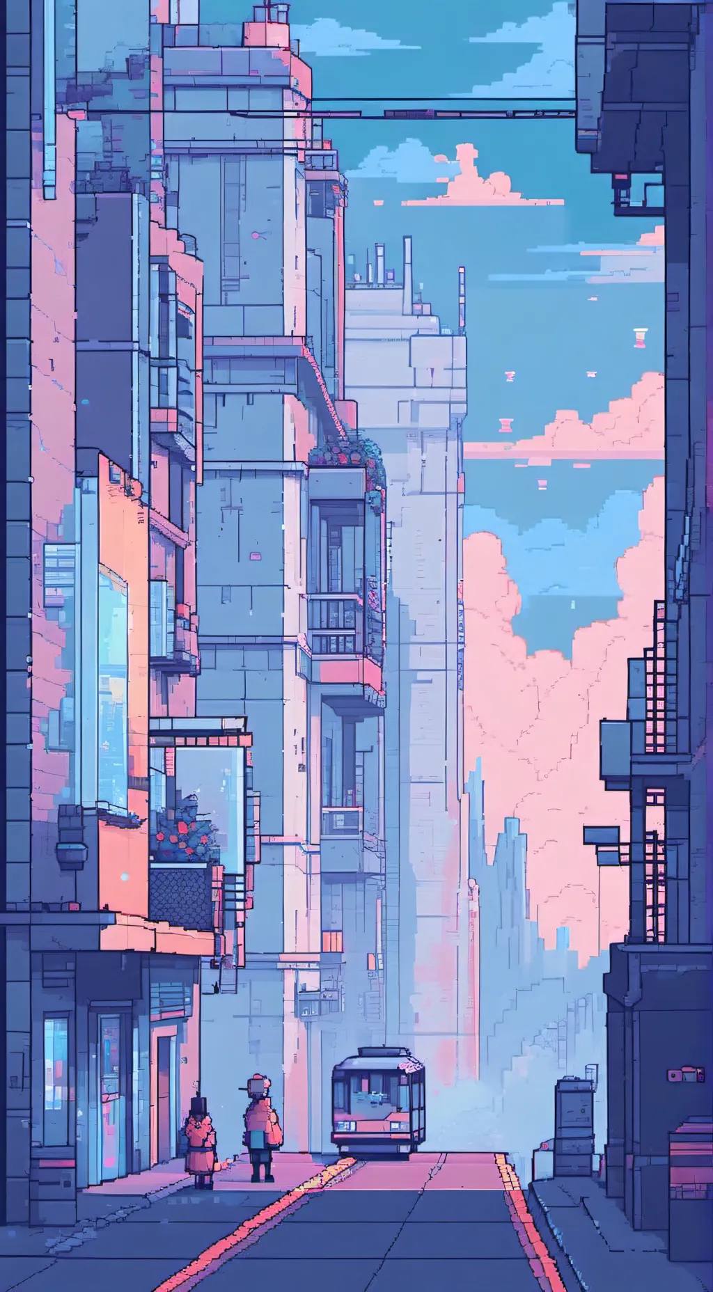 ai character: geometry background