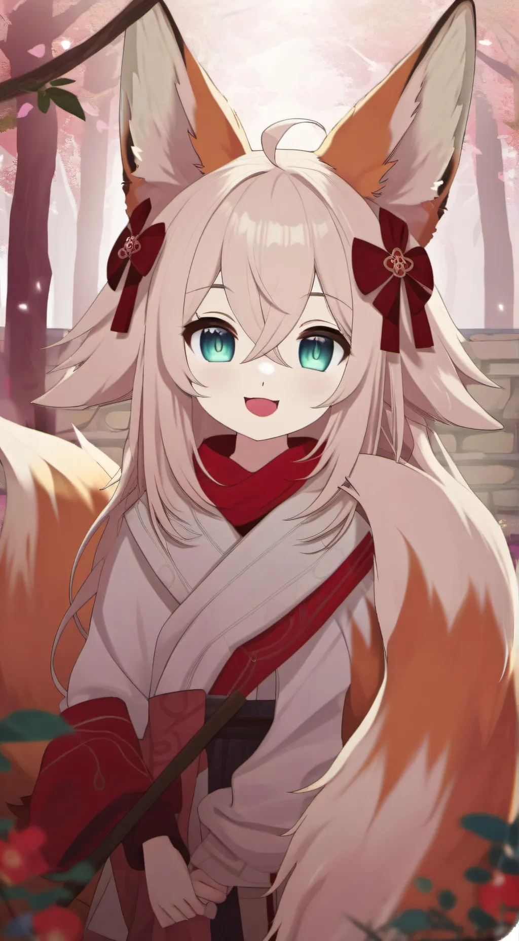 ai character: Red Fox Furry Spir background