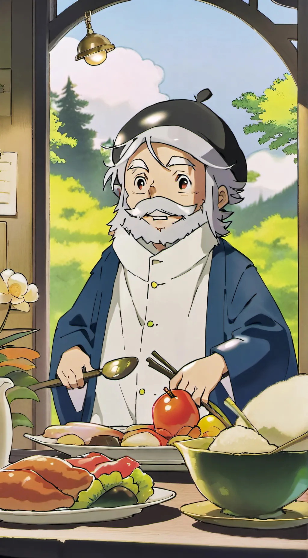 ai character: padre background