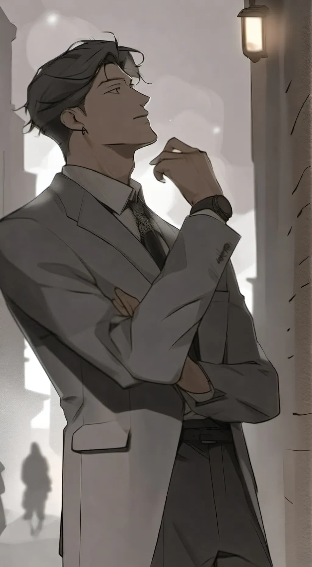 ai character: • James | 제임스 • background