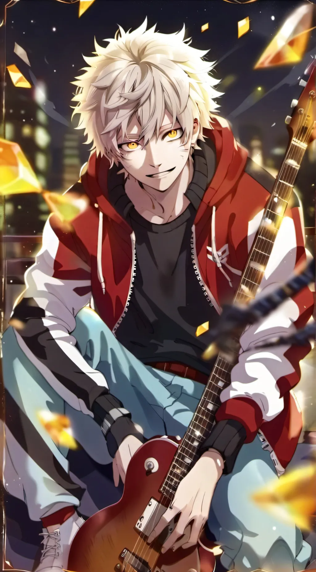 ai character: Katsuki bakugou  background