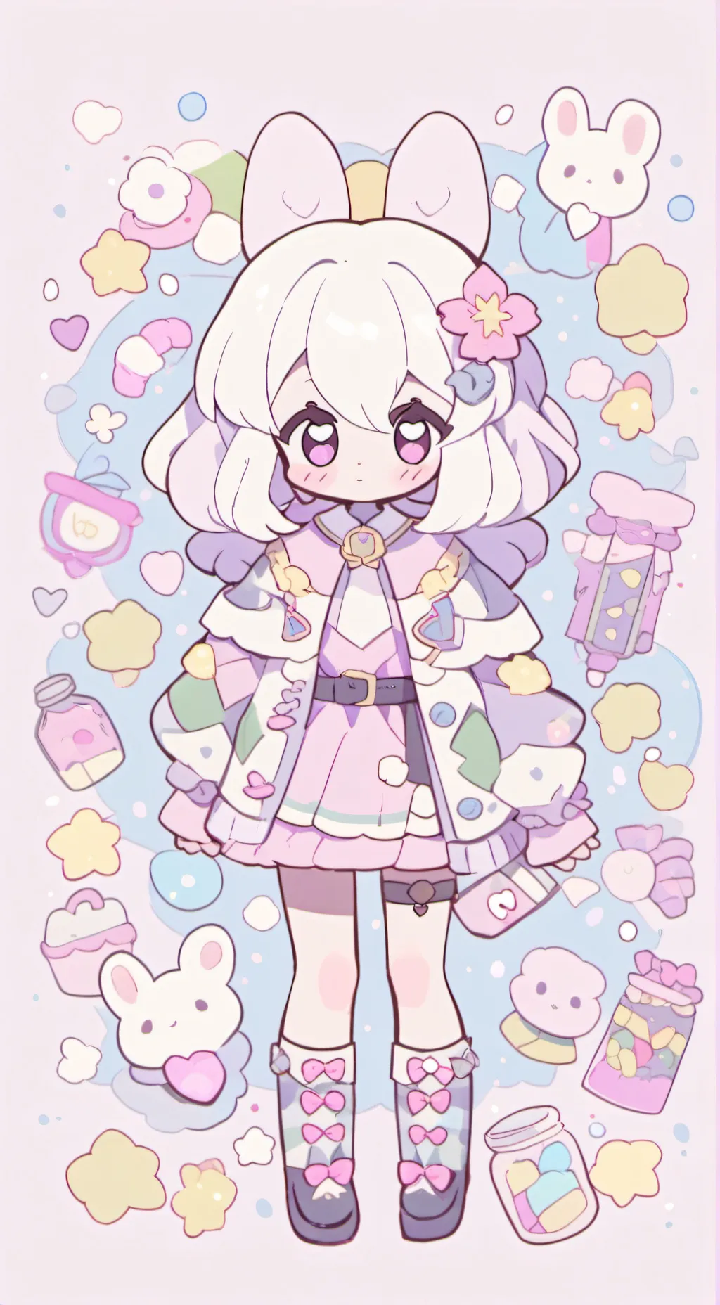 ai character: Happy family  background