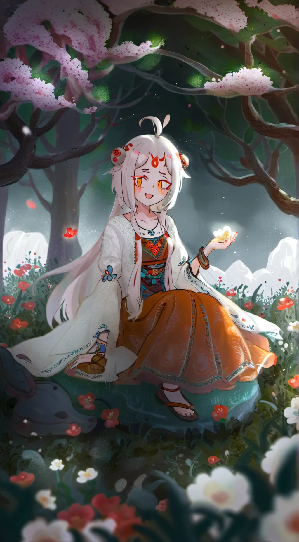 ai character: iris  background