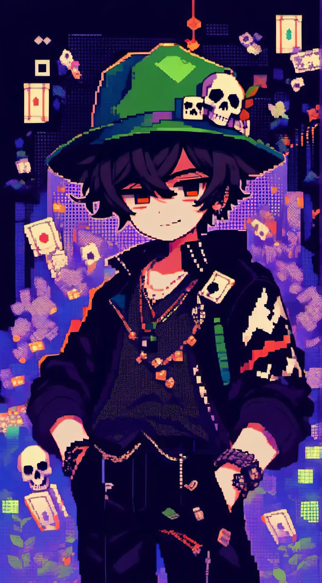 ai character: 1x1x1 background