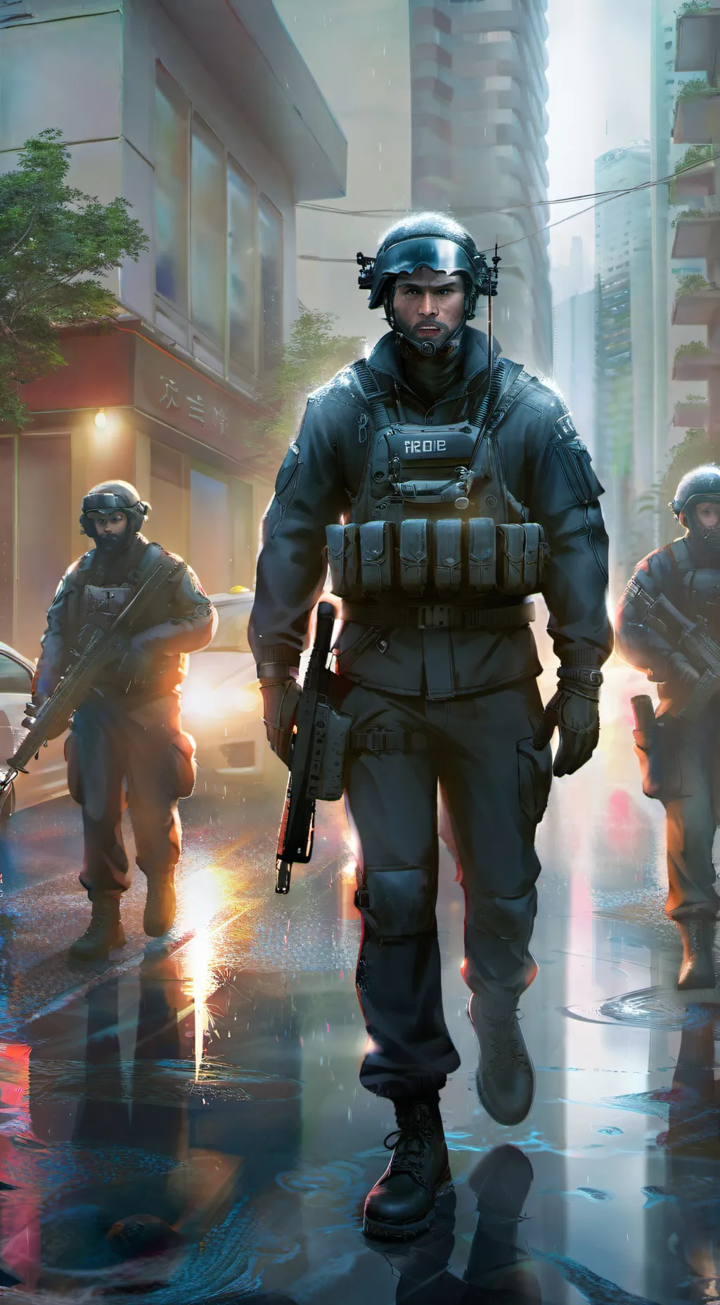 ai character: guerra background