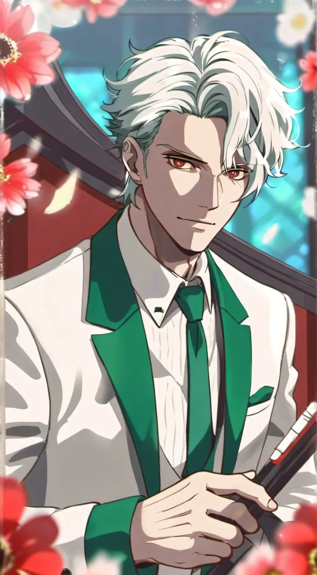 ai character: Senku  background