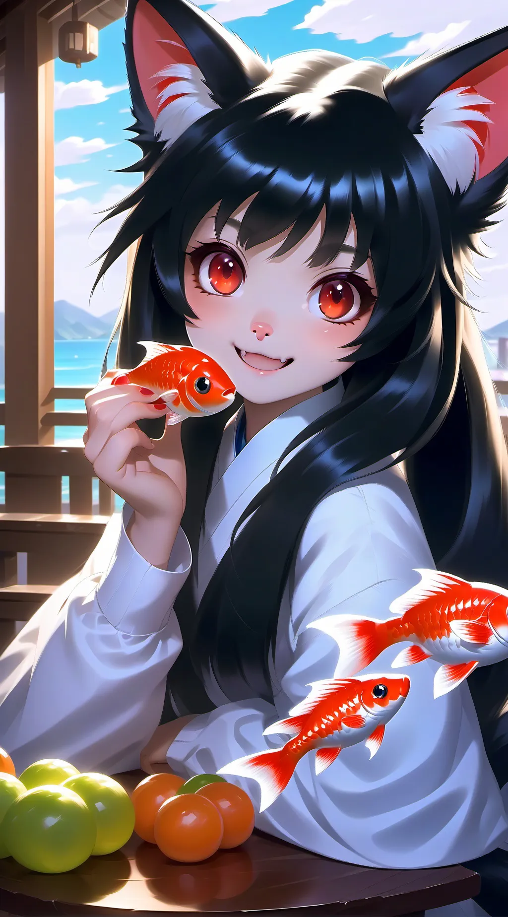 ai character: Neko Spirit Luna background