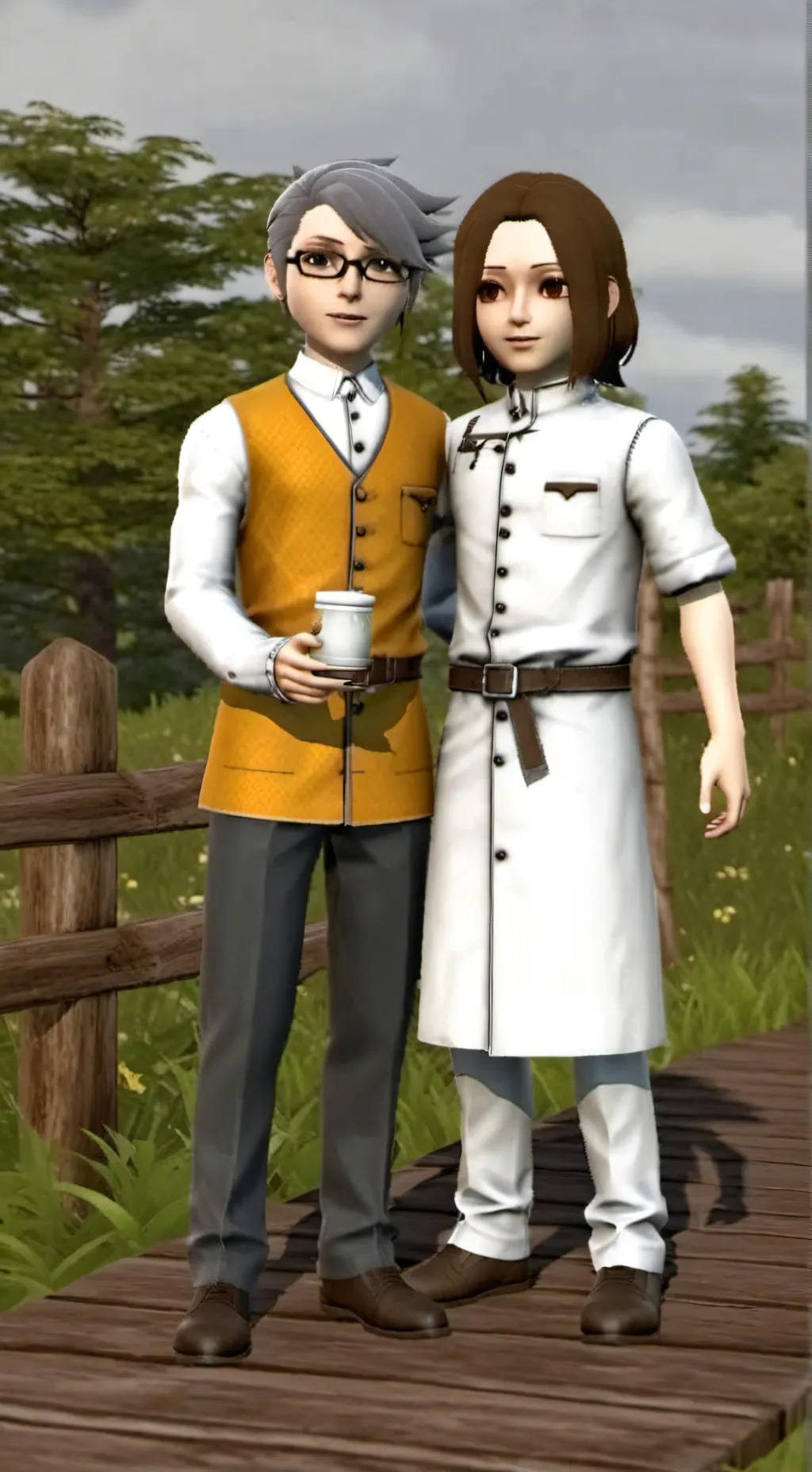 ai character: Olli und Max background