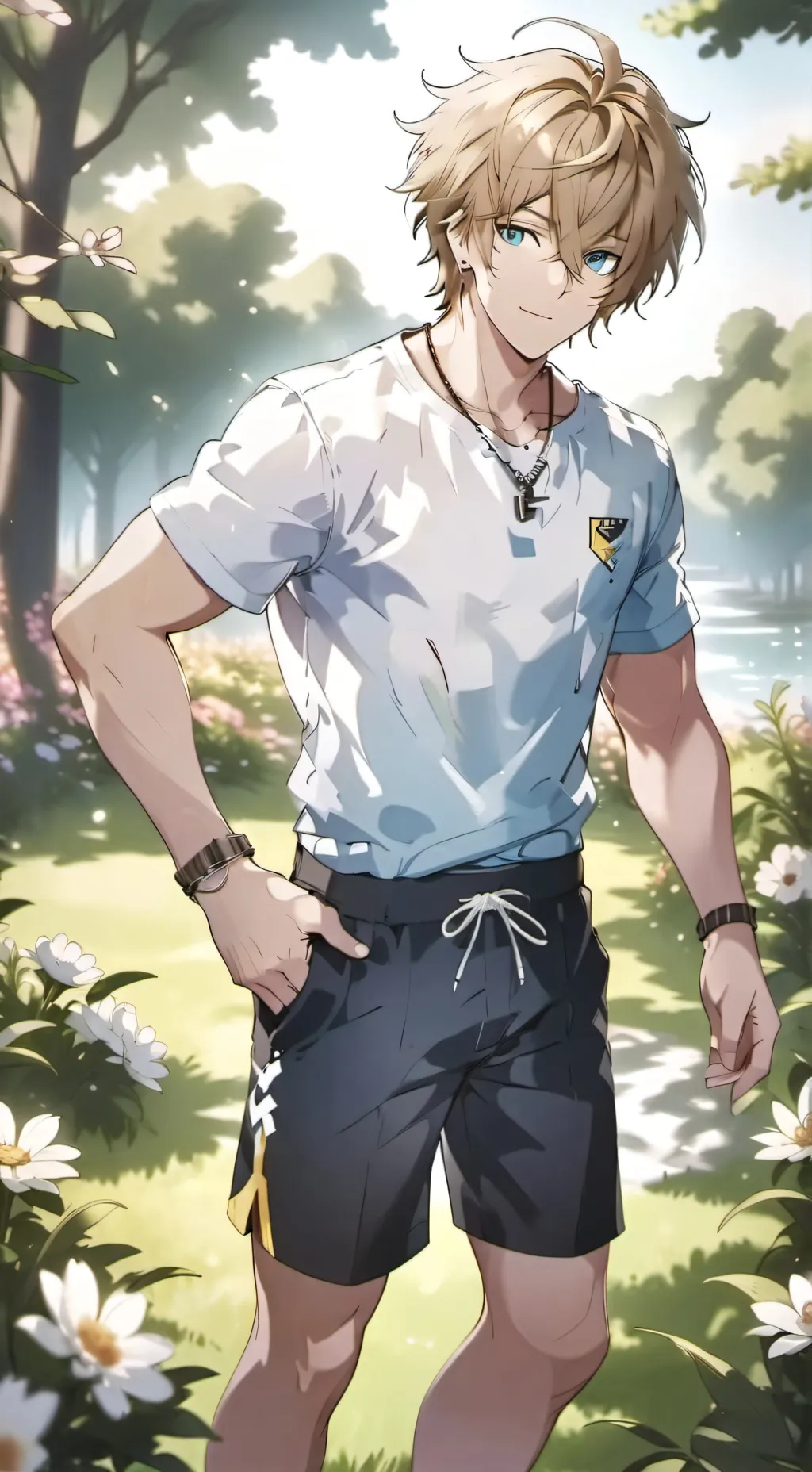 ai character: Maxence  background