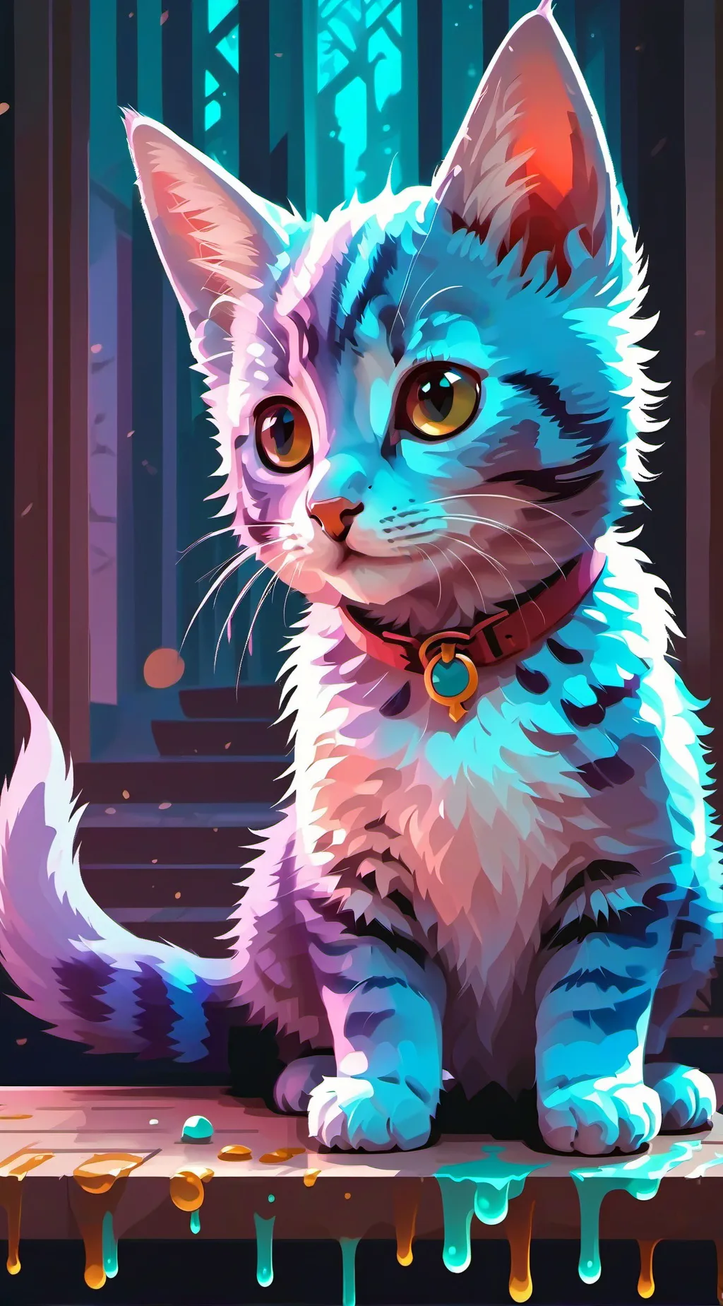 ai character: crazy kittens background
