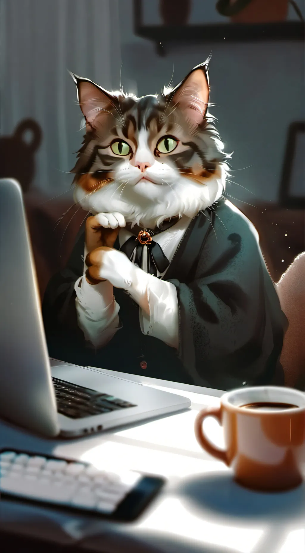 ai character: Pixel background