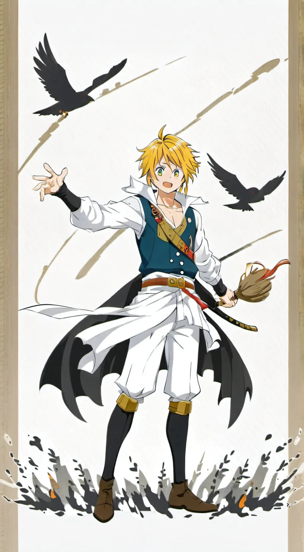 ai character: Meliodas💖 background