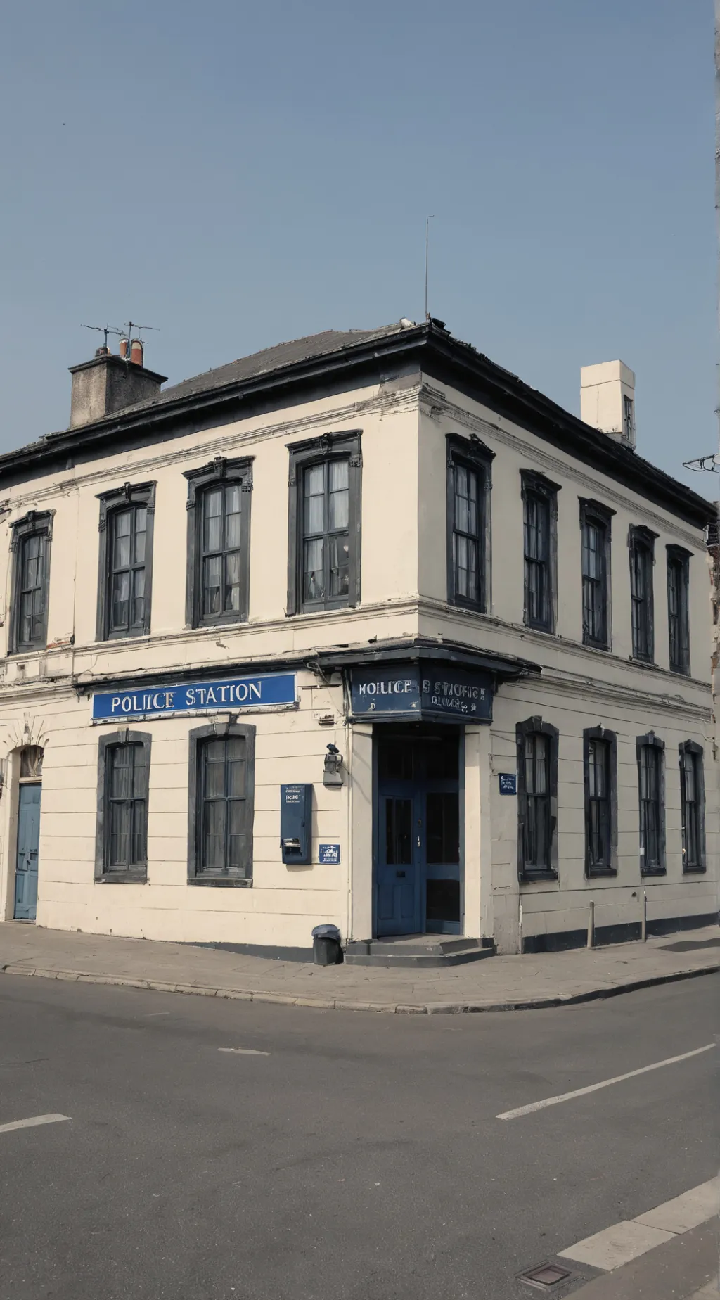 ai character: police station background