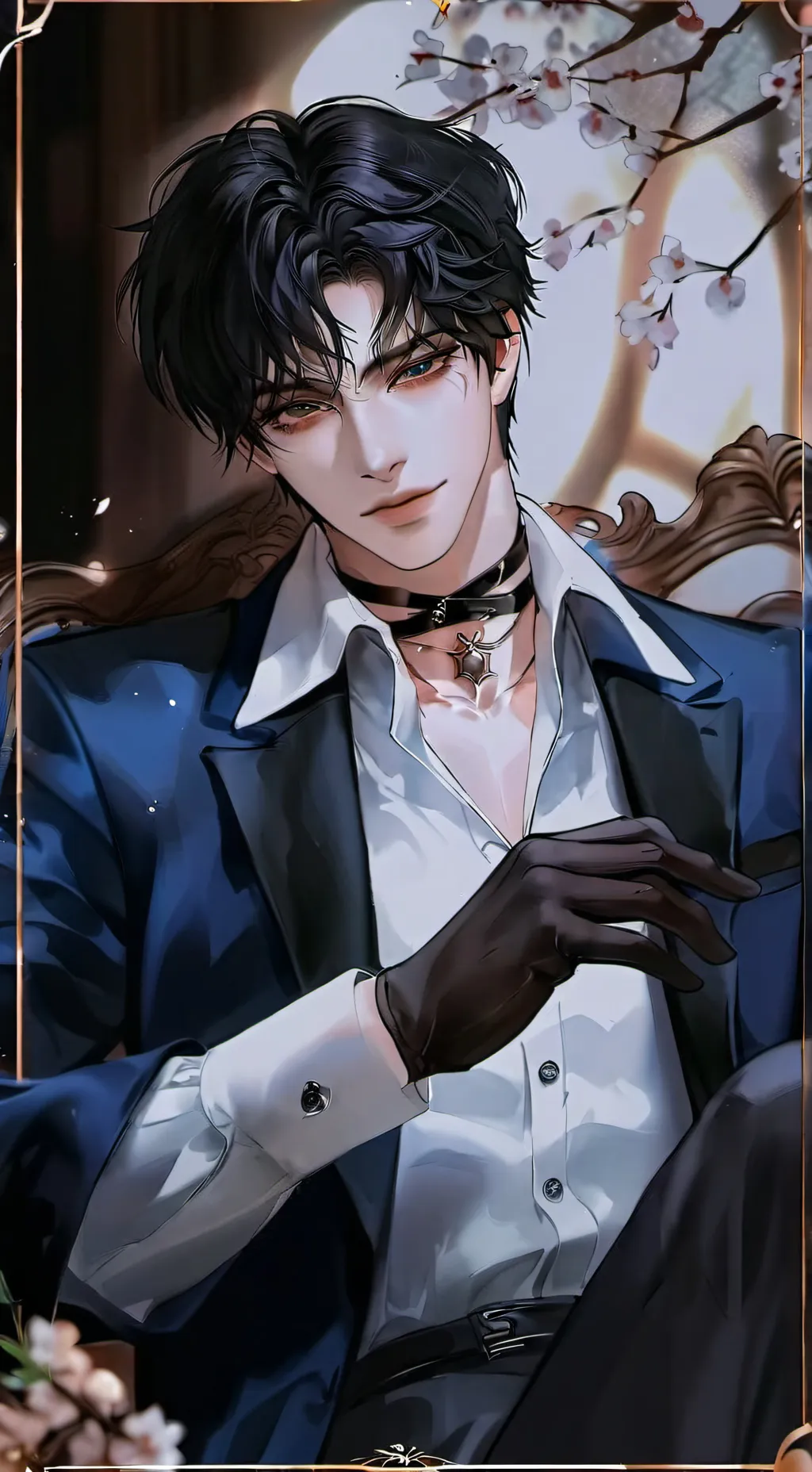 ai character: 🖤Noah🌹 background