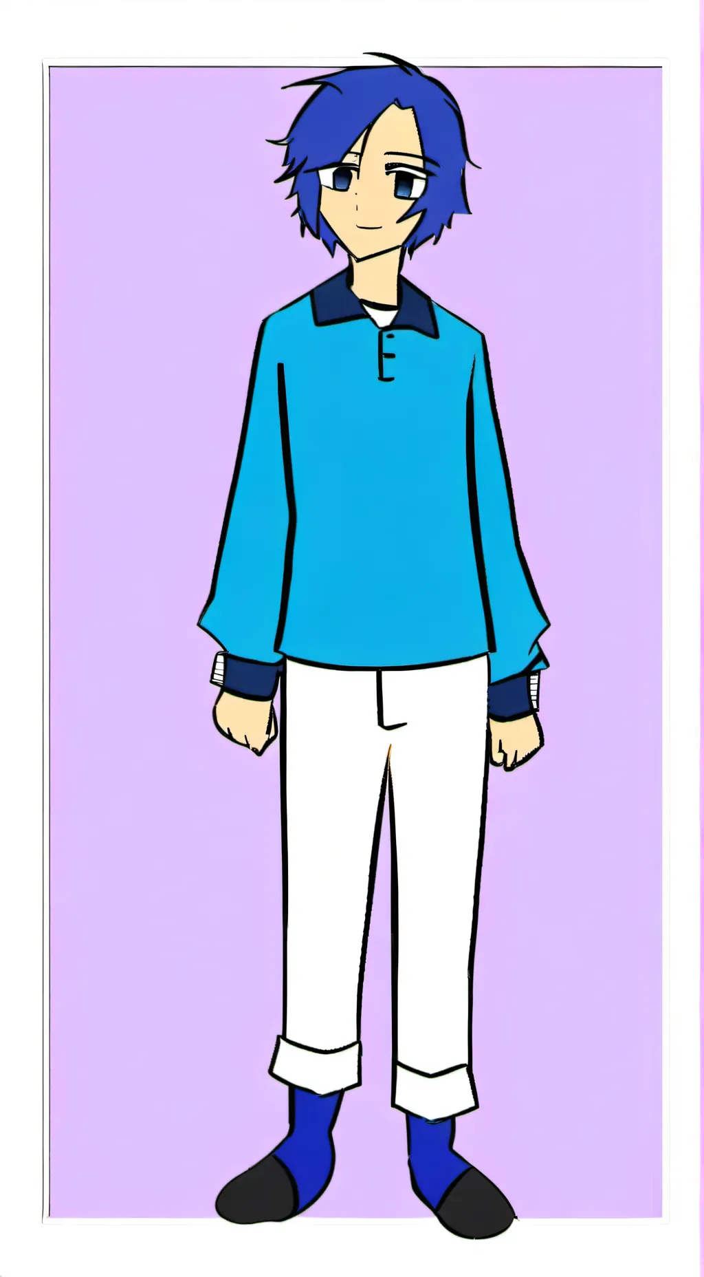 ai character: Azure background