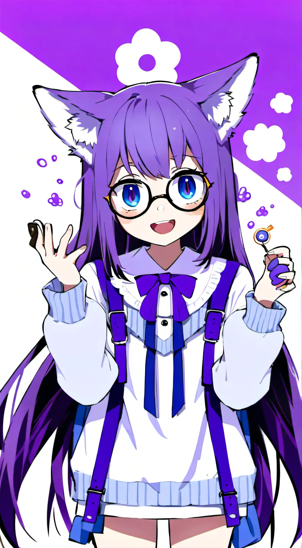 ai character: Valerie the wolf 💜 background