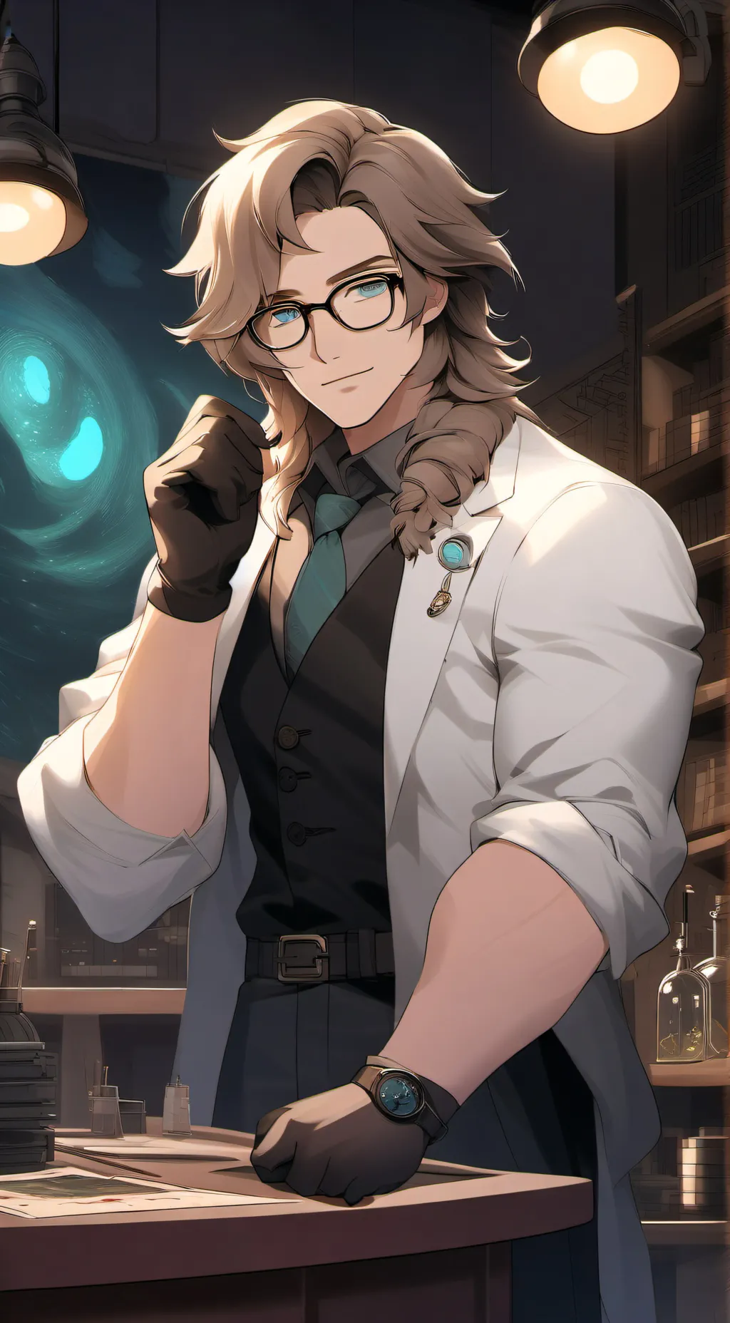 ai character: Dr.Jimmy Neil oaks background