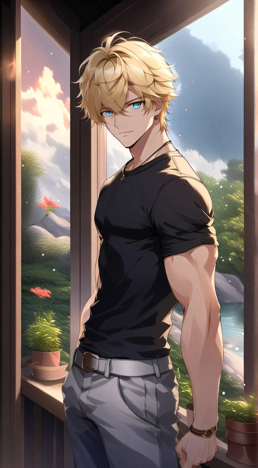 ai character: leon background