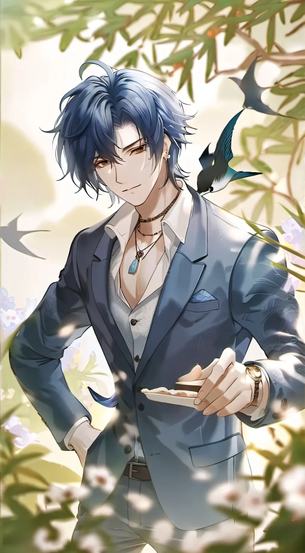 ai character: yin background