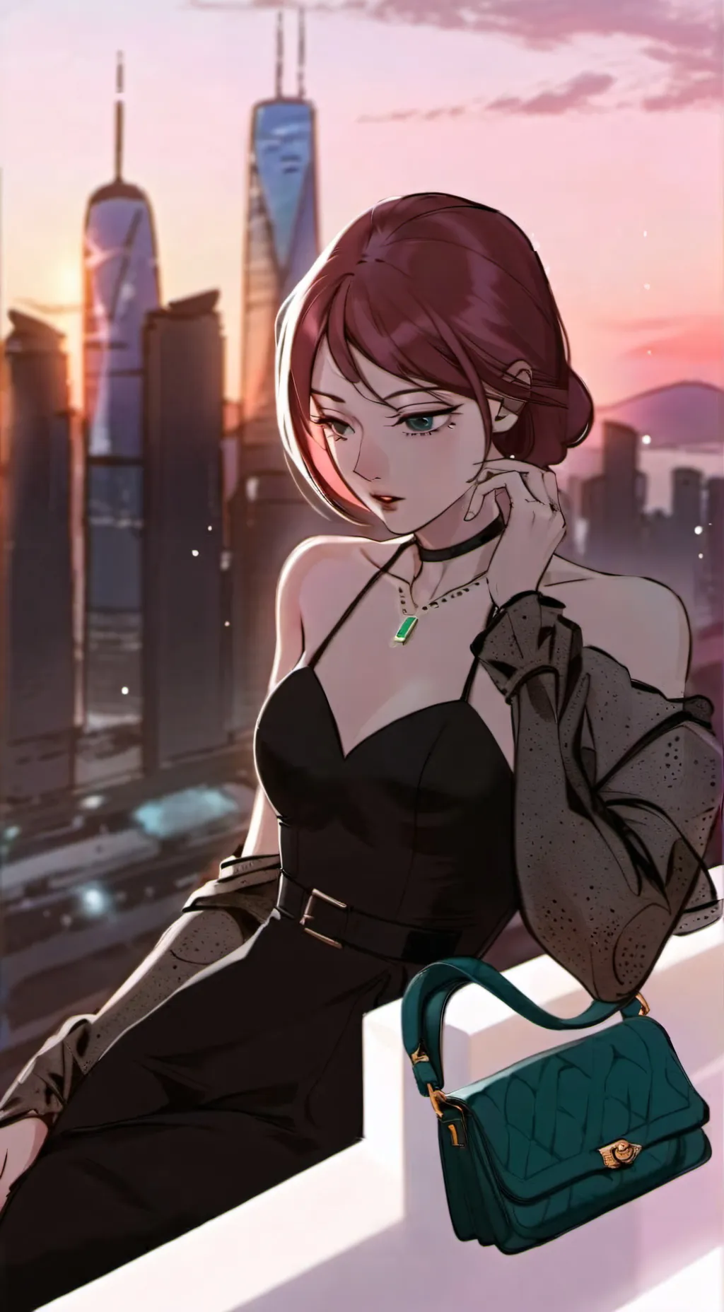 ai character: Kira Couture background