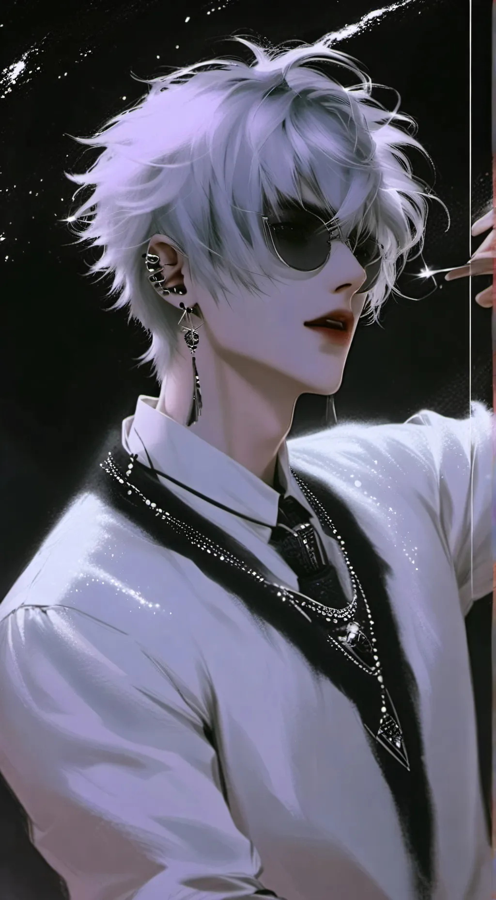 ai character: Levi💓🖤✨ background