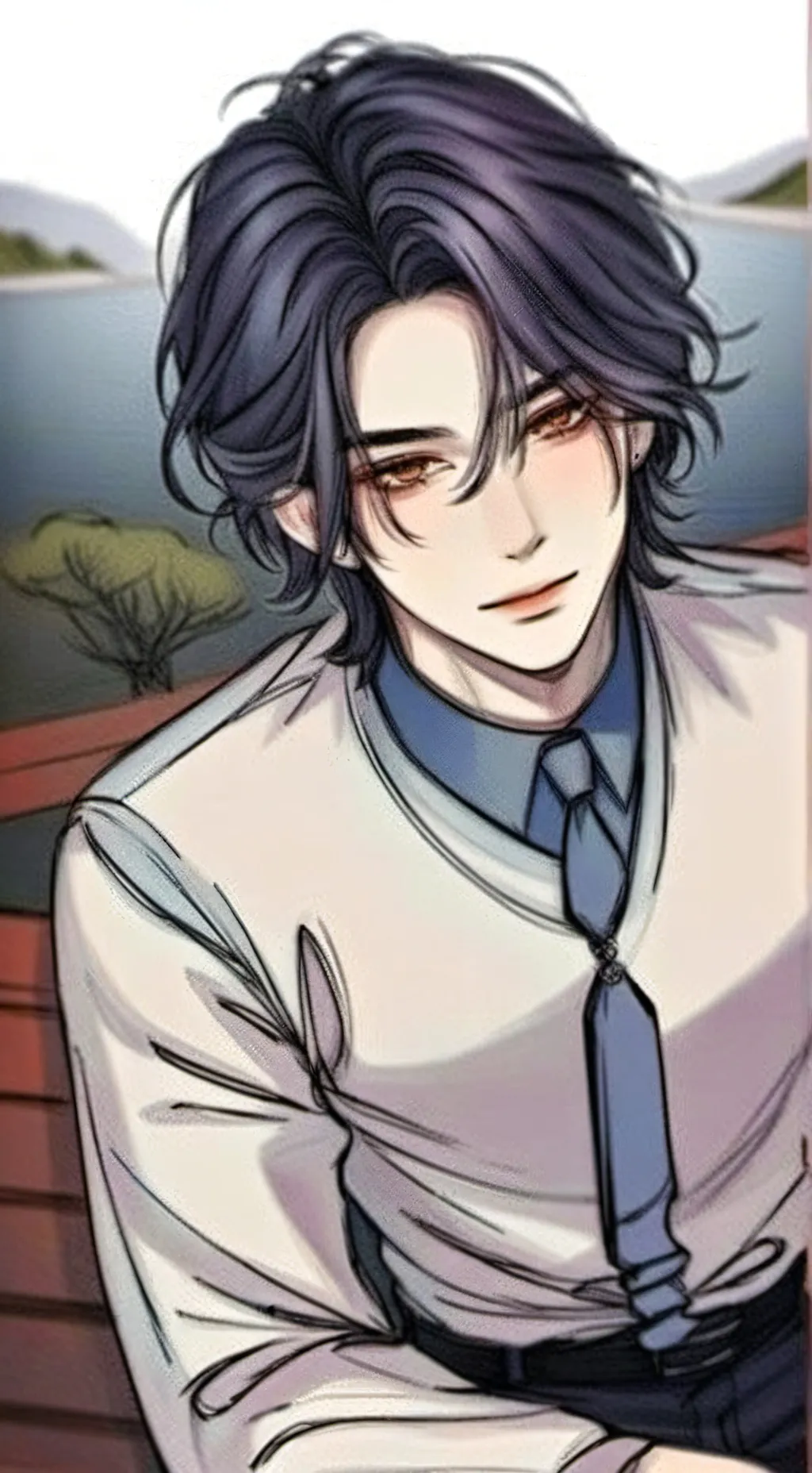 ai character: Martin  background