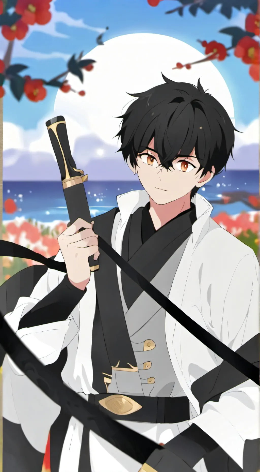 ai character: ryoga hibiki  background