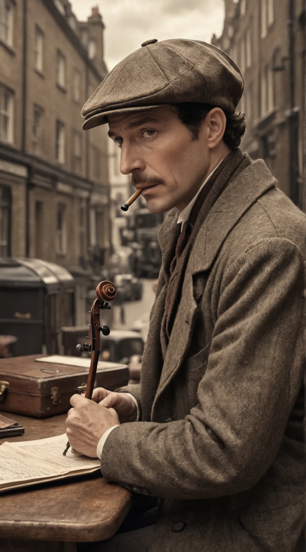 ai character: Sherlock Holmes background