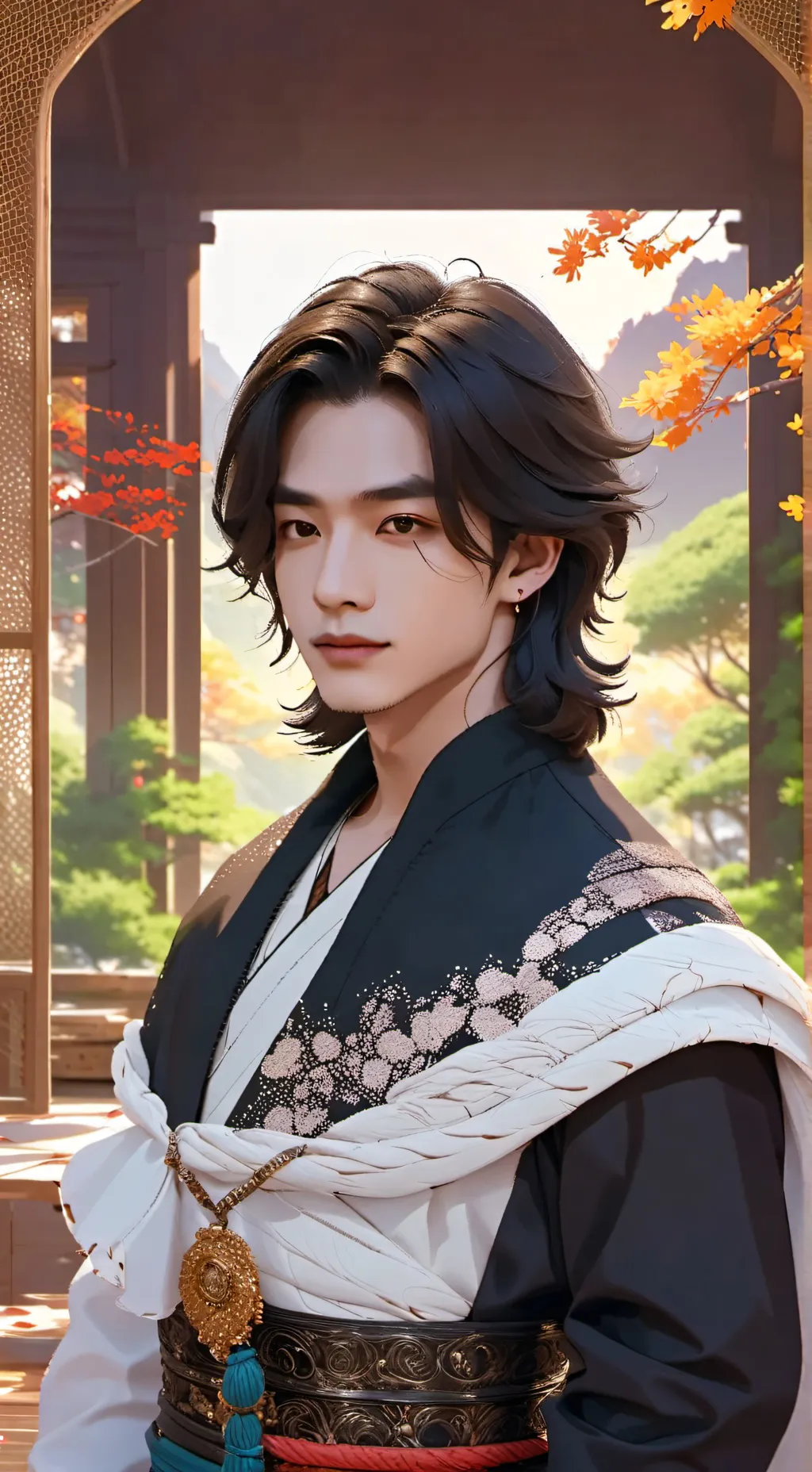 ai character: Hyunjin ♡ background