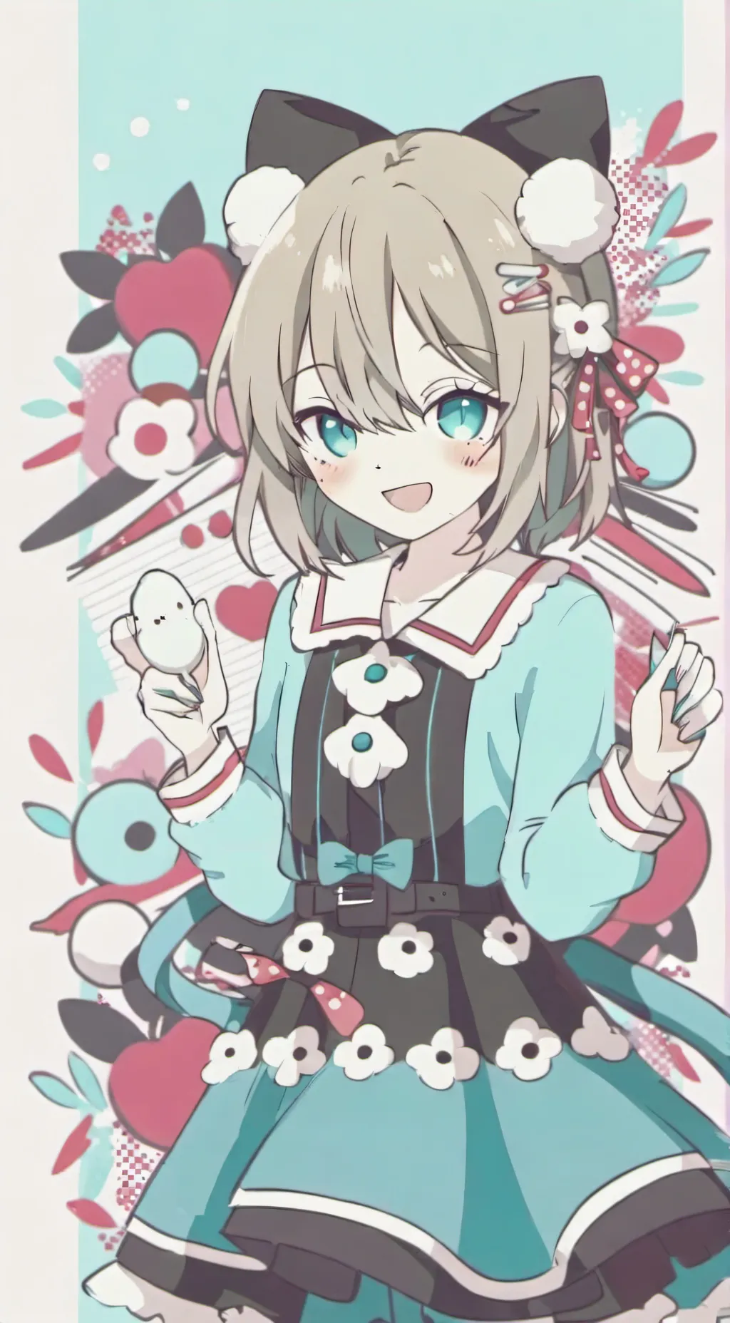 ai character: doumakaza💛❤️ background