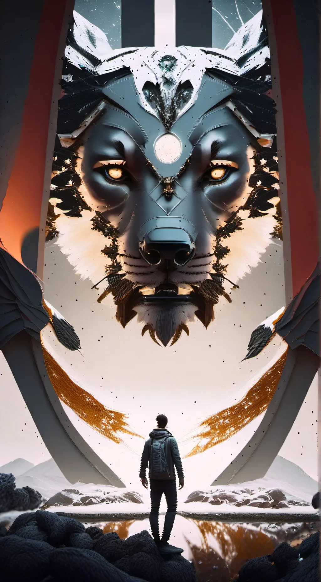 ai character: laat one background