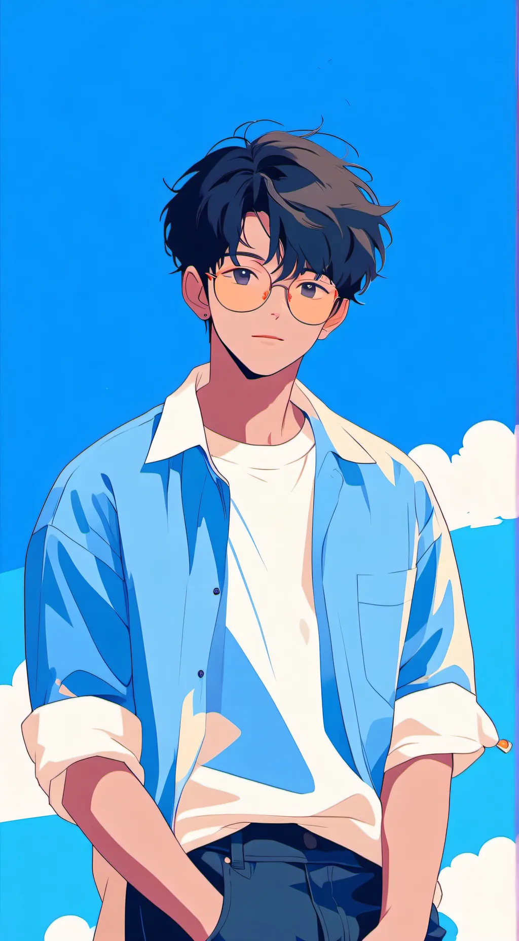 ai character: Rai.  background