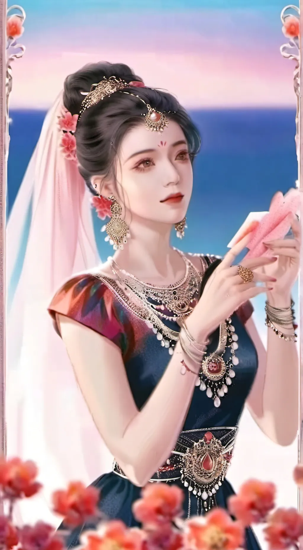 ai character: Belleza verdadera  background