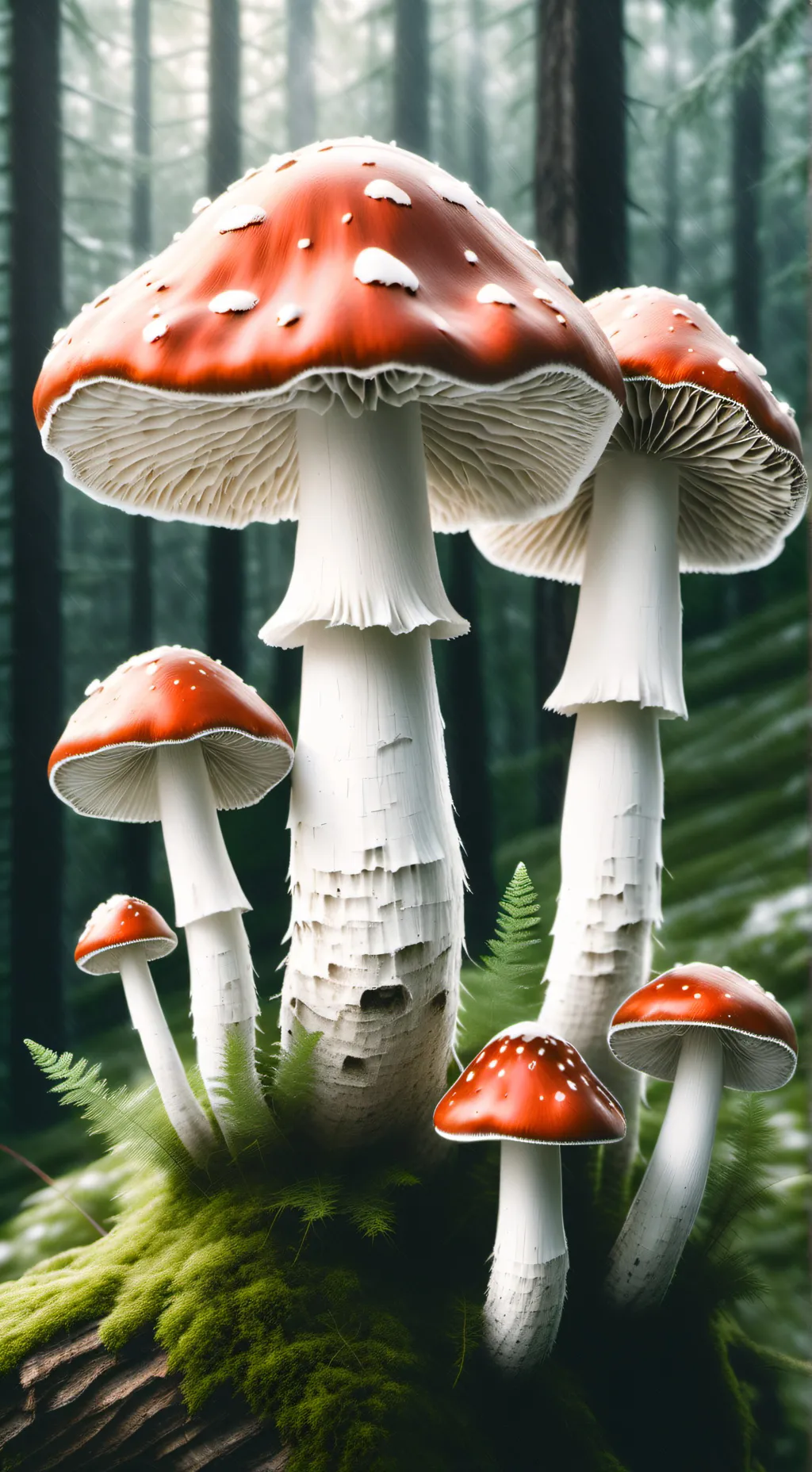 ai character: AMANTIA MUSCARIA background