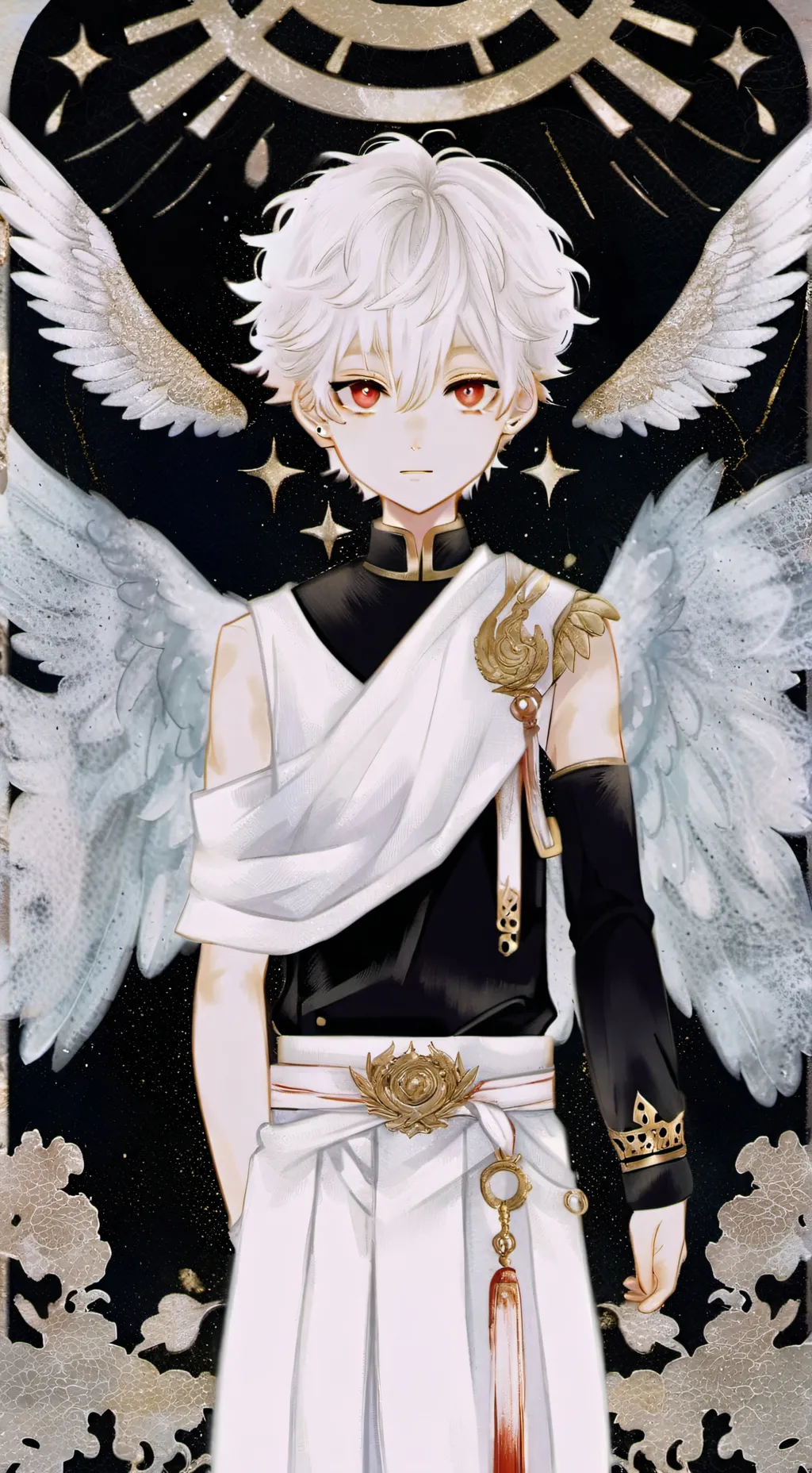 ai character: angelic prince y/n background