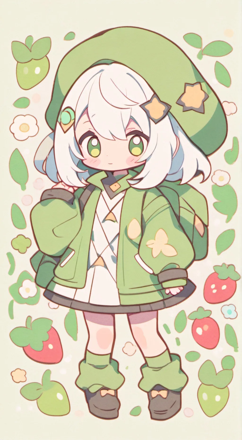 ai character: vee×shelly background